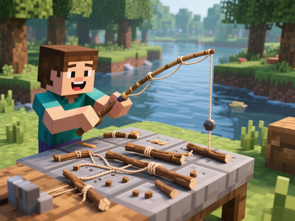 How to Craft a Fishing Pole in Minecraft: A Step-by-Step Guide