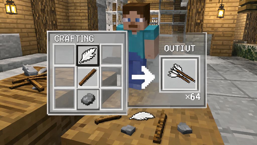How to Make Arrows in Minecraft: 2026 Easy Step-by-Step Beginner Guide