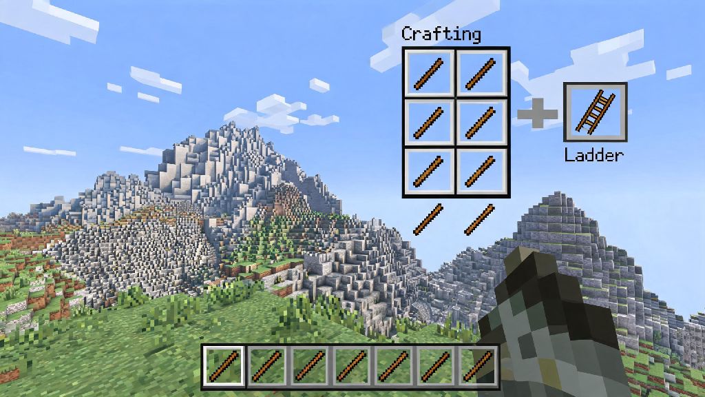How to Make a Ladder in Minecraft PC: Easy Step-by-Step Crafting Guide