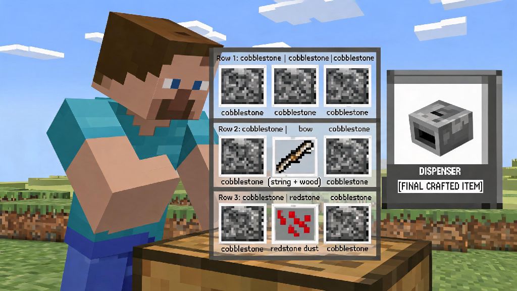 How to Craft a Dispenser in Minecraft: Easy Step-by-Step Guide