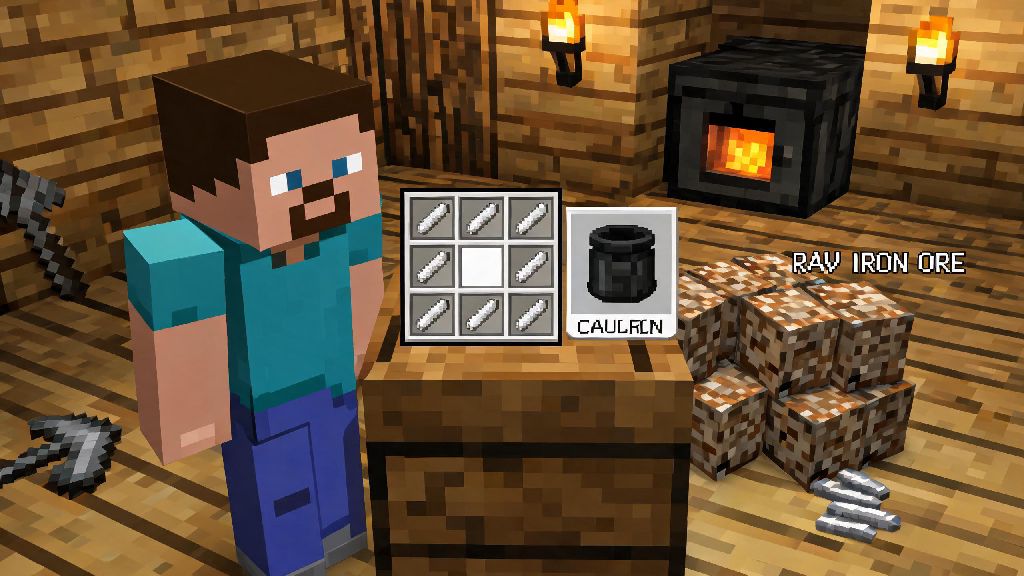 How to Make a Cauldron in Minecraft: Easy Step-by-Step Guide