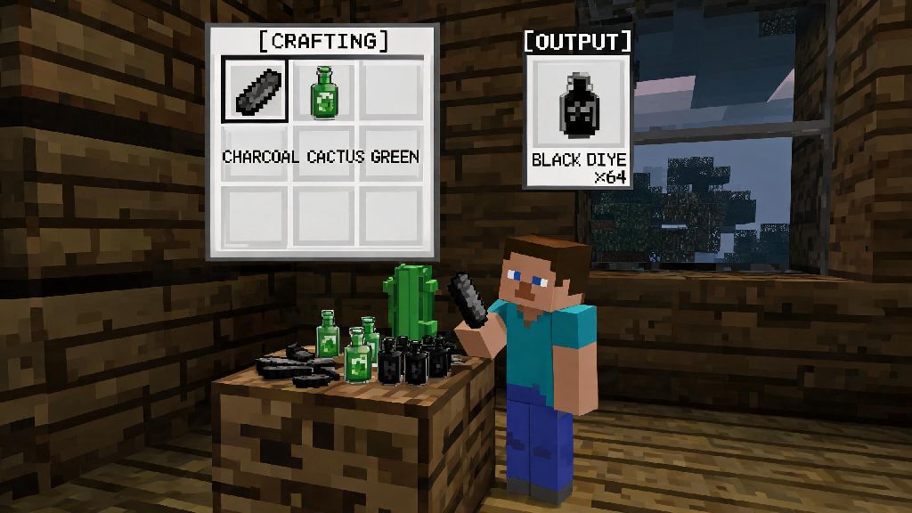 How to Make Black Dye in Minecraft: Easy Step-by-Step Crafting Guide